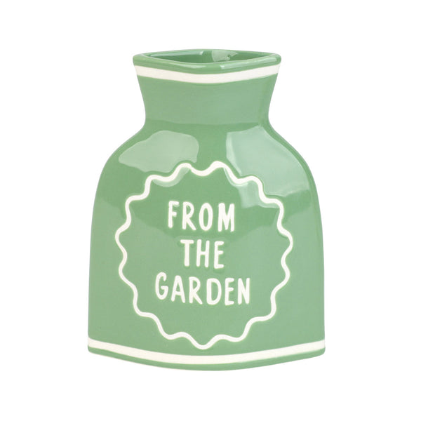 talking tables Green Ceramic Bud Vase - 10cm