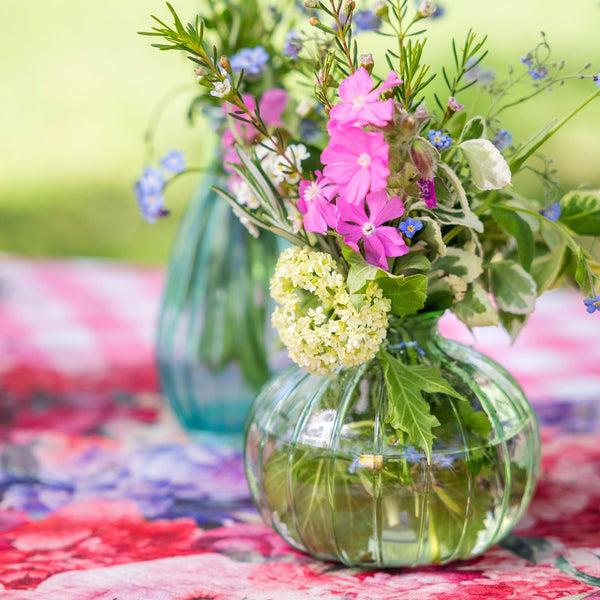 Talking Tables Green Round Glass Bud Vase - 8cm