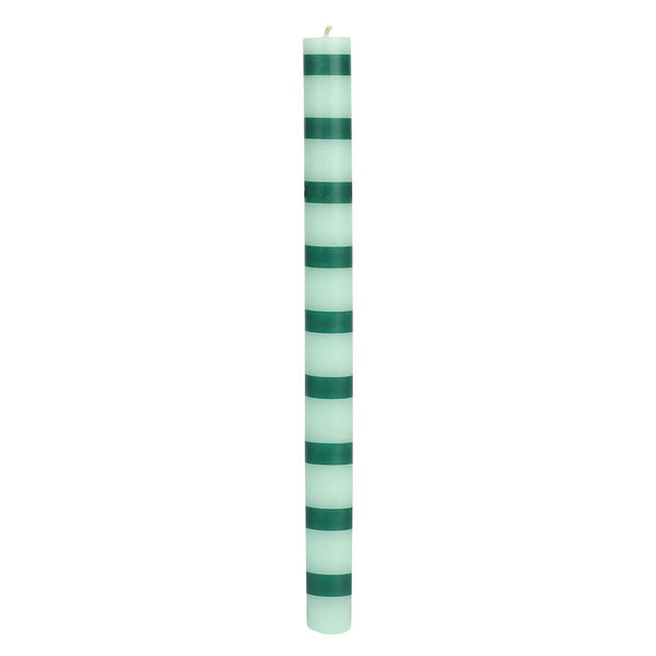 talking tables Green Stripe Dinner Candle