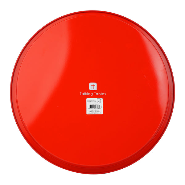 Talking Tables Holly Christmas Tin Tray - 30cm