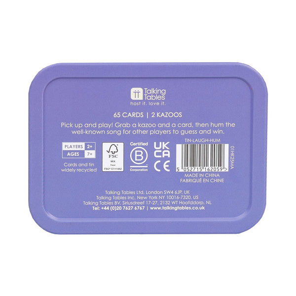 Talking Tables Hum That Tune Tin Game