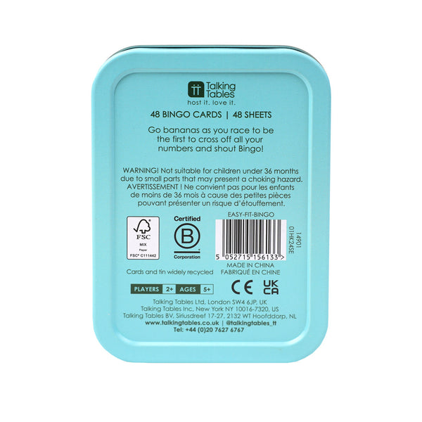 Talking Tables Kids Bingo In A Tin