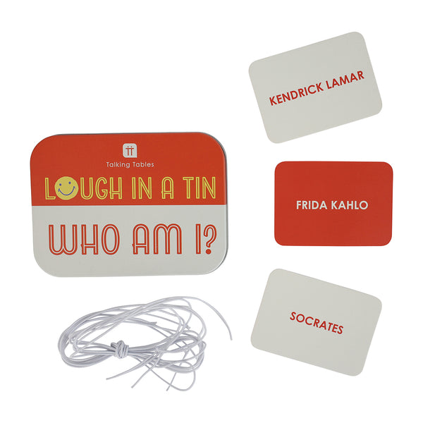 Talking Tables Laugh In A Tin - Who Am I?