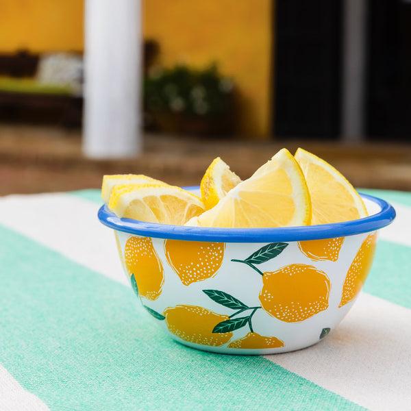 Talking Tables Lemon Enamel Bowl - 12cm