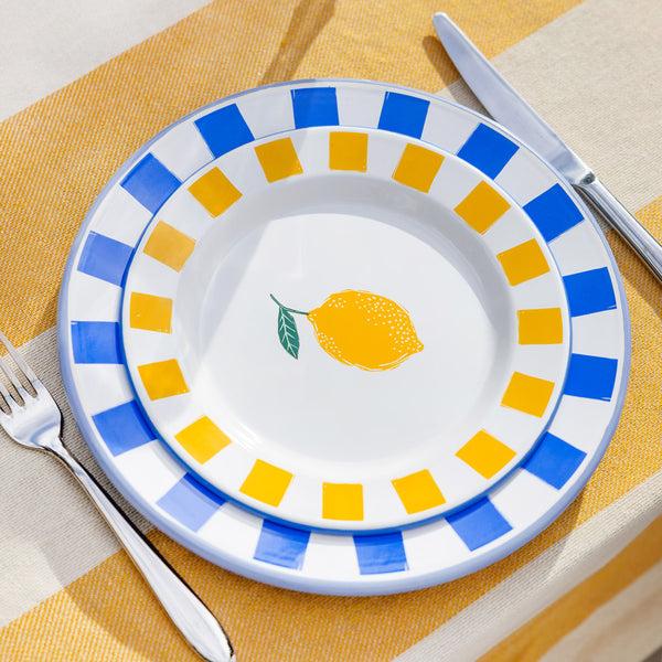Talking Tables Lemon Enamel Plate - 20cm