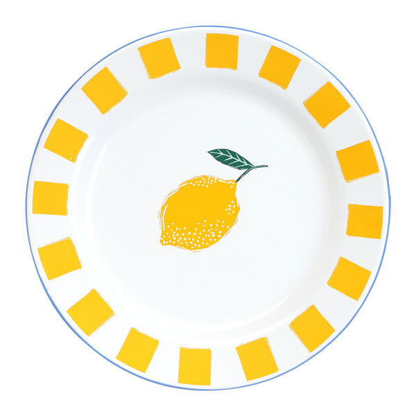 talking tables Lemon Enamel Plate - 20cm