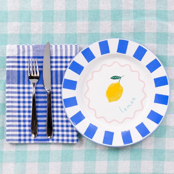 Talking Tables Lemon Enamel Plate - 25cm