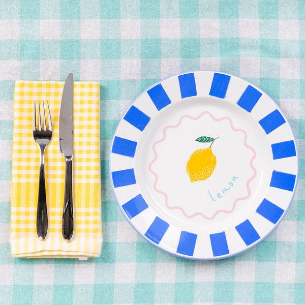 Talking Tables Lemon Enamel Plate - 25cm