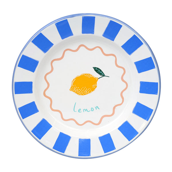 talking tables Lemon Enamel Plate - 25cm