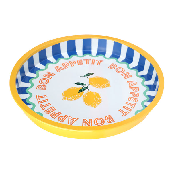 talking tables Lemon Tin Tray - 31cm