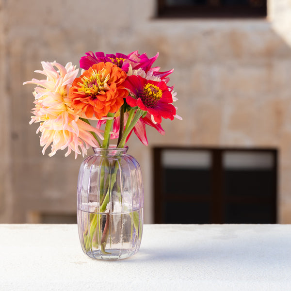 Talking Tables Lilac Tall Glass Bud Vase – 12cm