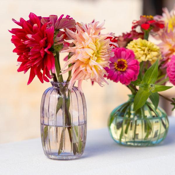 Talking Tables Lilac Tall Glass Bud Vase – 12cm