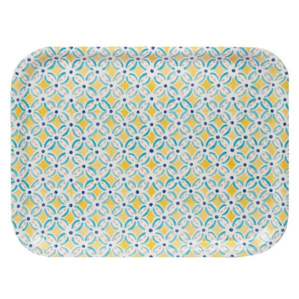 talking tables Moroccan Souk Yellow Wooden Tray