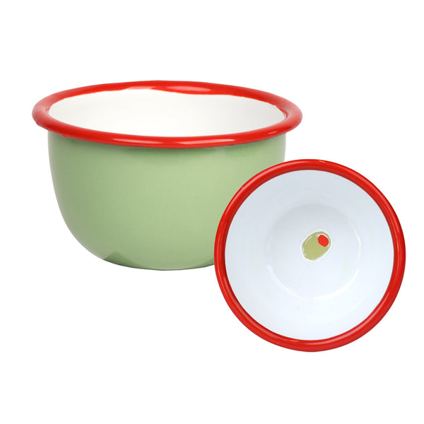 talking tables Olive Enamel Bowl - 10cm
