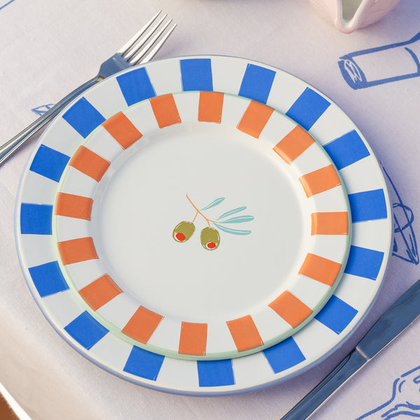 Talking Tables Olive Enamel Plate - 20cm