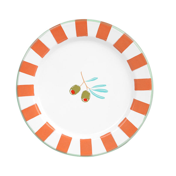 talking tables Olive Enamel Plate - 20cm