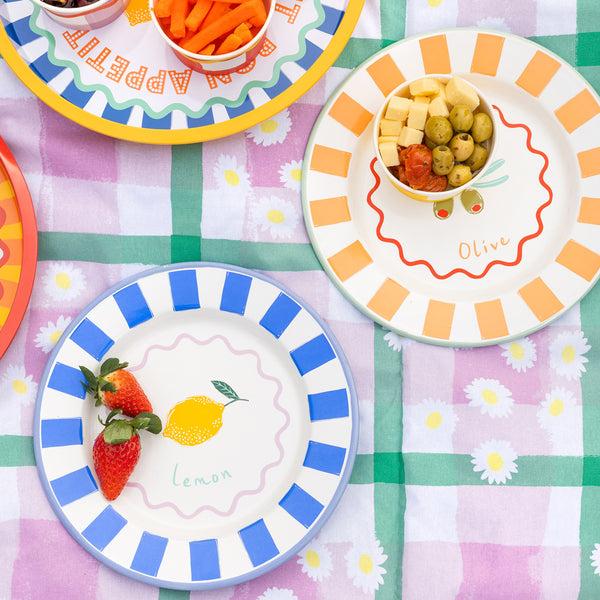 Talking Tables Olive Enamel Plate - 25cm
