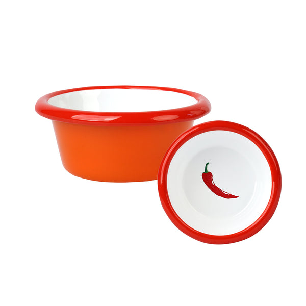 talking tables Orange Chilli Enamel Dish – 8cm