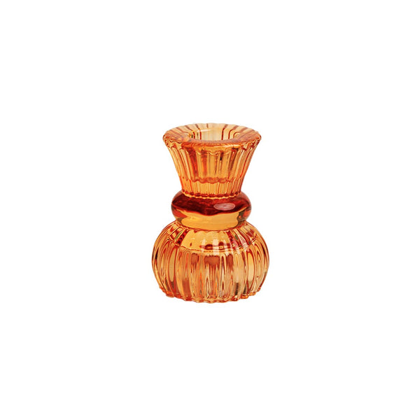 talking tables Orange Glass Candle Holder - Small