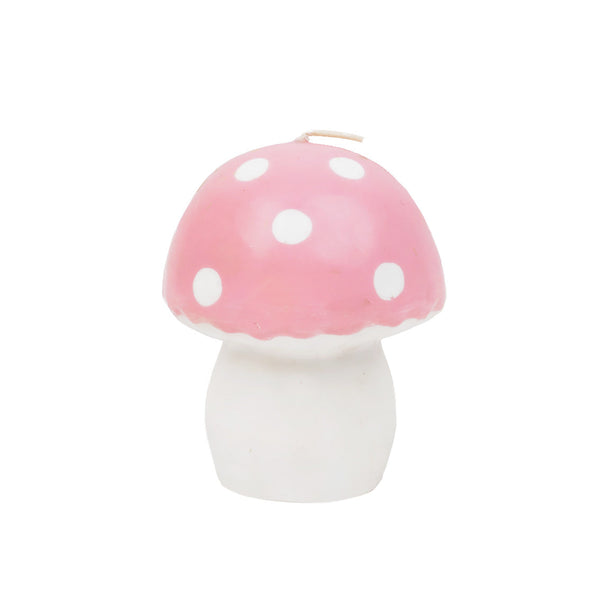 talking tables Pink & White Mushroom Candle - Large