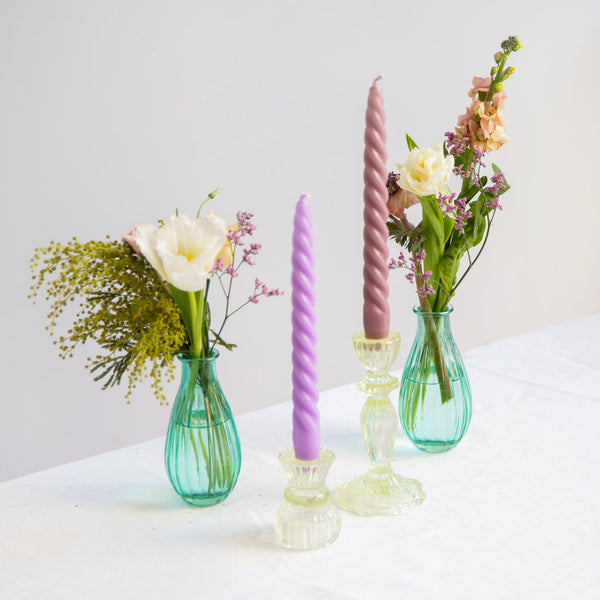 Talking Tables Purple Spiral Candles - 4 Pack