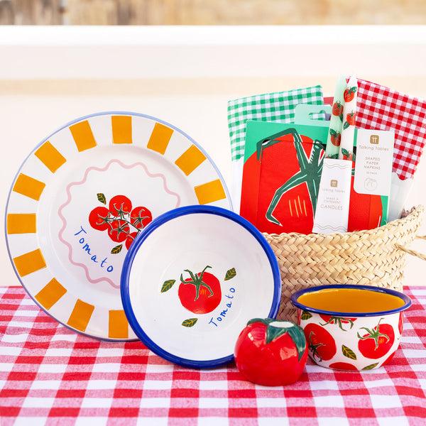 Talking Tables Red & White Gingham Fabric Tablecloth
