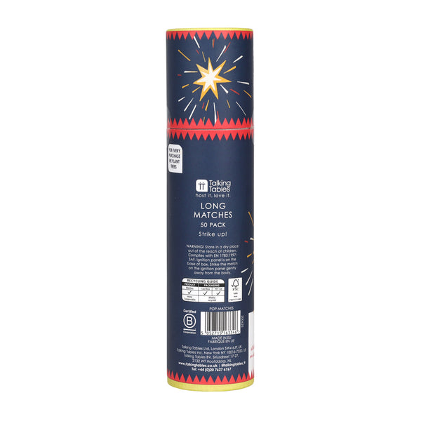 Talking Tables Retro Box Long Matches - 50 Pack