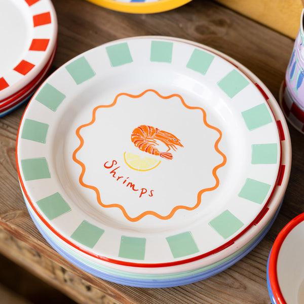 Talking Tables Shrimp Enamel Plate - 25cm