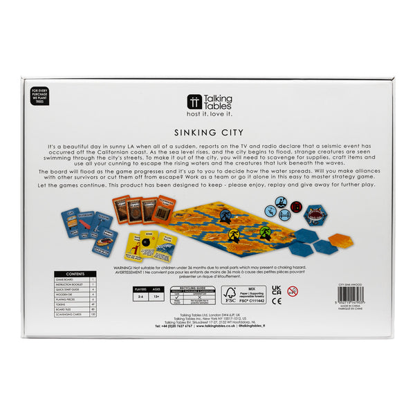 Talking Tables Sinking City Strategy Board Game