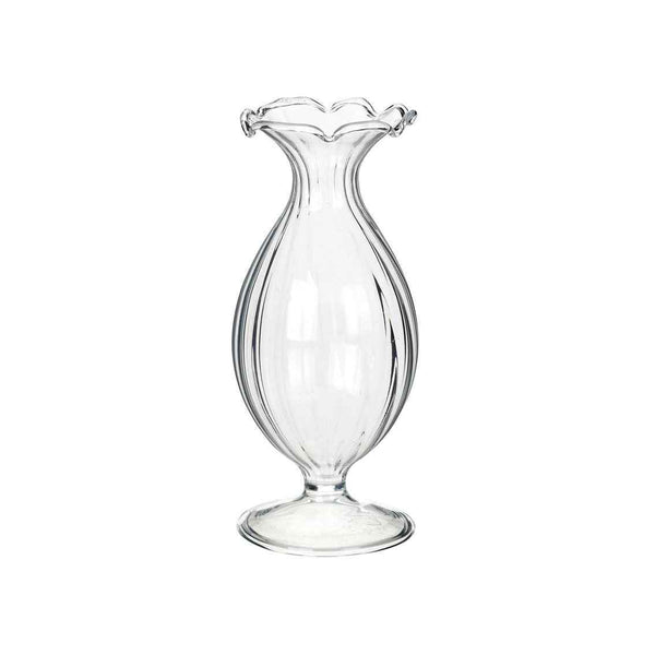 talking tables Small Glass Bud vase