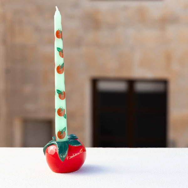 Talking Tables Tomato Ceramic Candle Holder - 6cm
