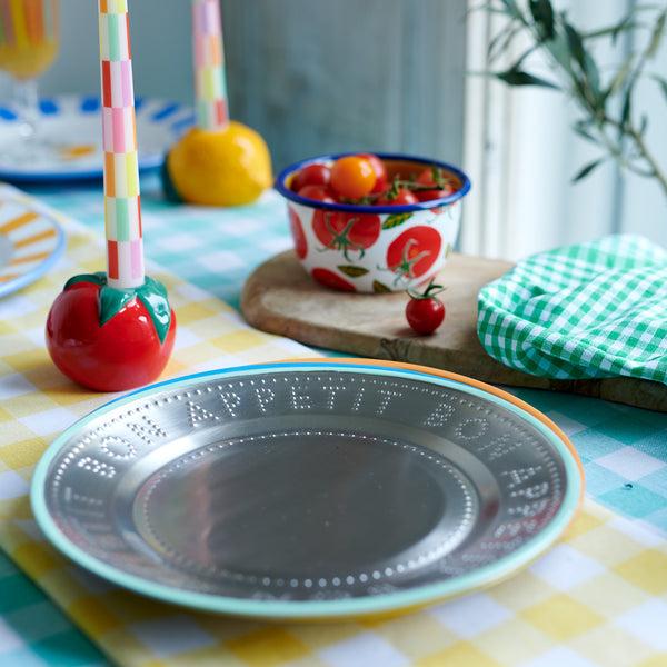 Talking Tables Tomato Ceramic Candle Holder - 6cm