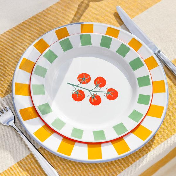 Talking Tables Tomato Enamel Plate - 20cm