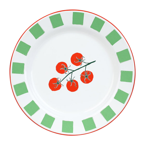 talking tables Tomato Enamel Plate - 20cm