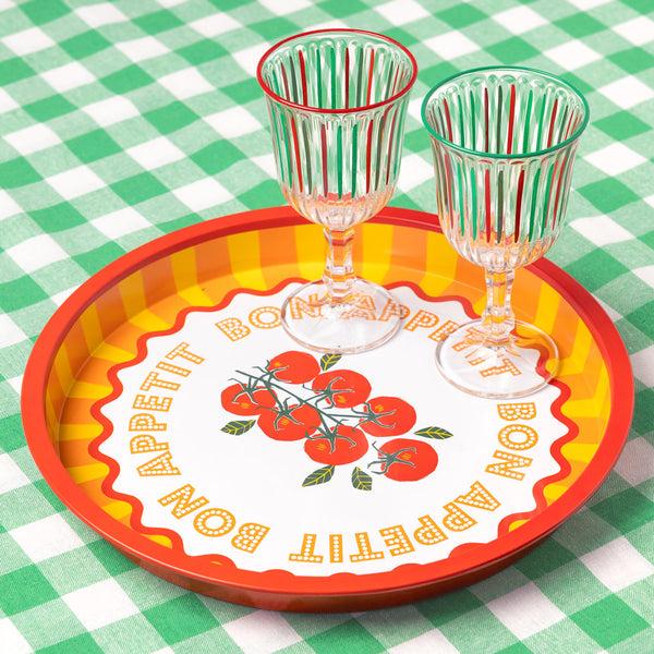 Talking Tables Tomato Tin Tray - 31cm