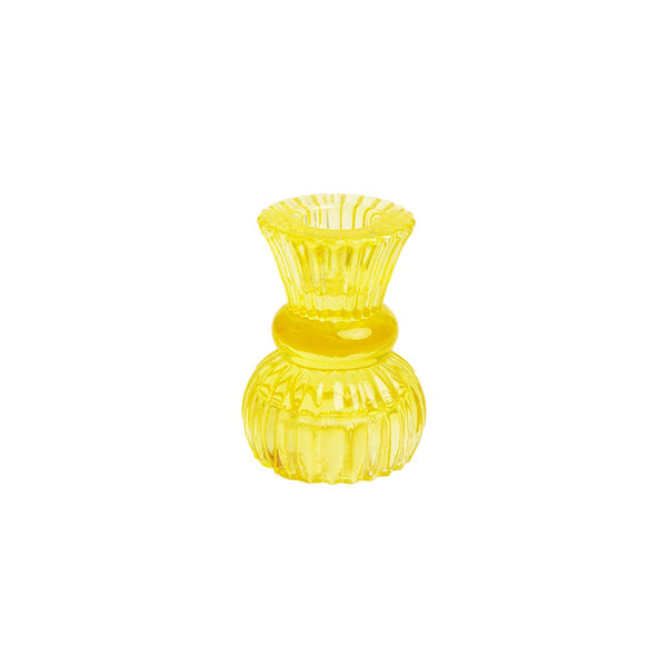 talking tables Yellow Glass Candle Holder - Small