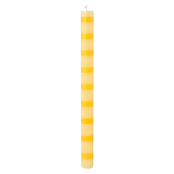 talking tables Yellow Stripe Dinner Candle