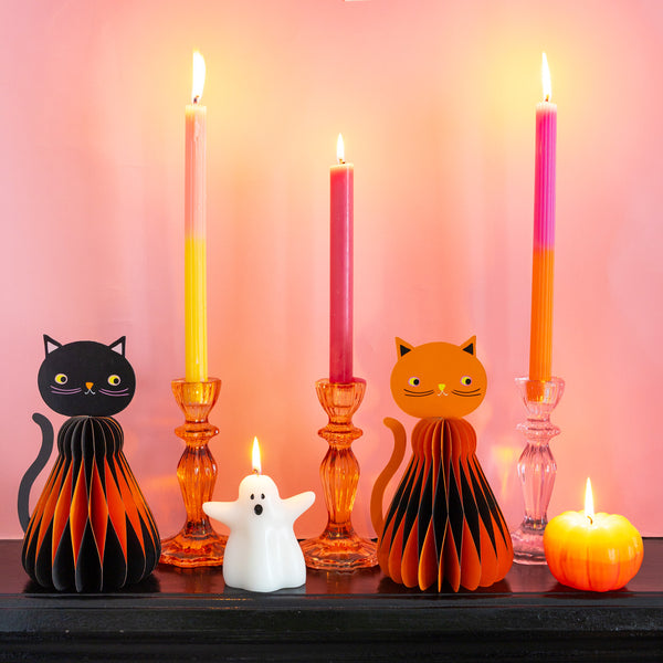 Talking Tables White Halloween Ghost Shaped Candle - 8.5cm