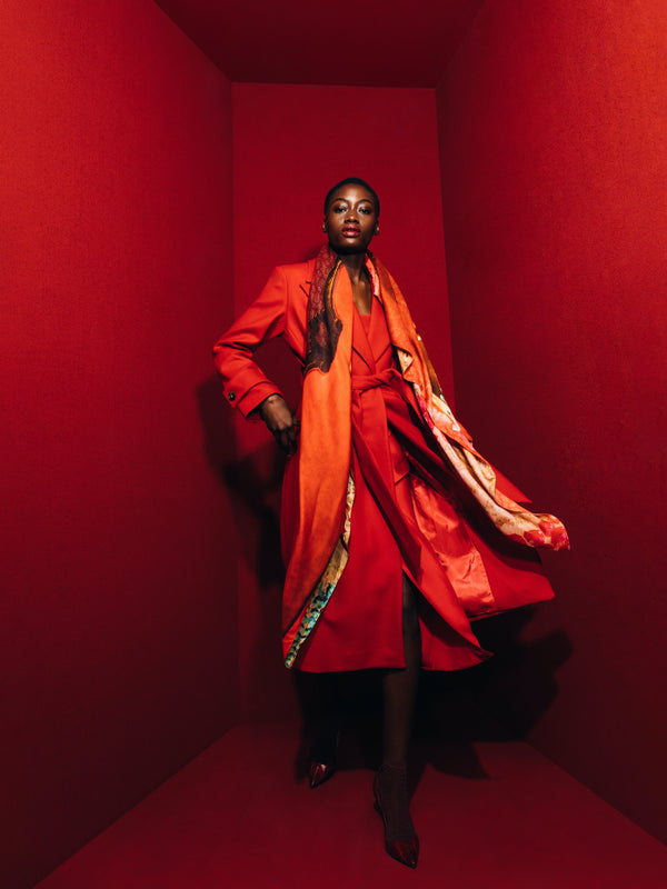 Talking Walls Ava Double Face - Red Velvet And Crystal