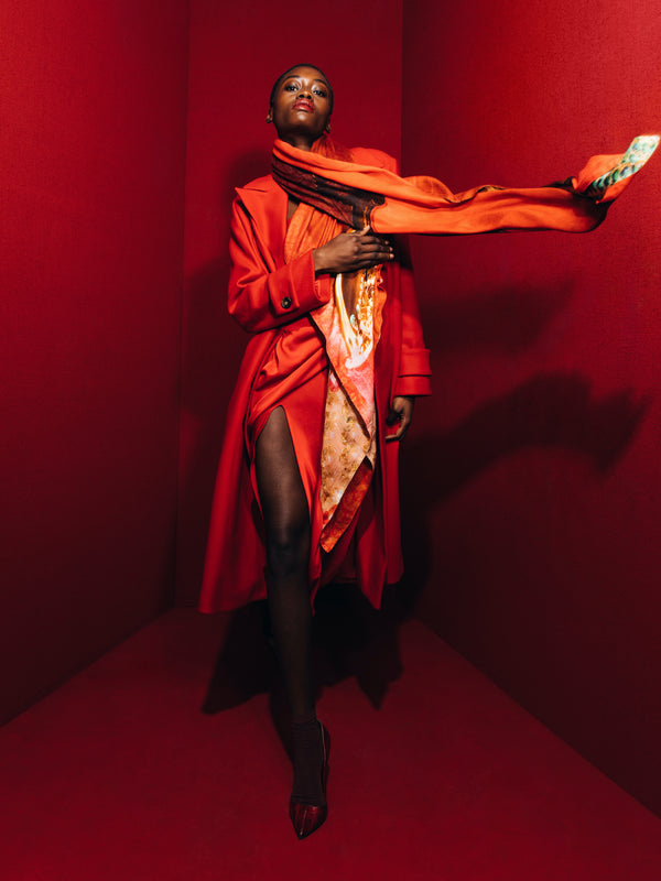 talking walls ava double face - red velvet and crystal