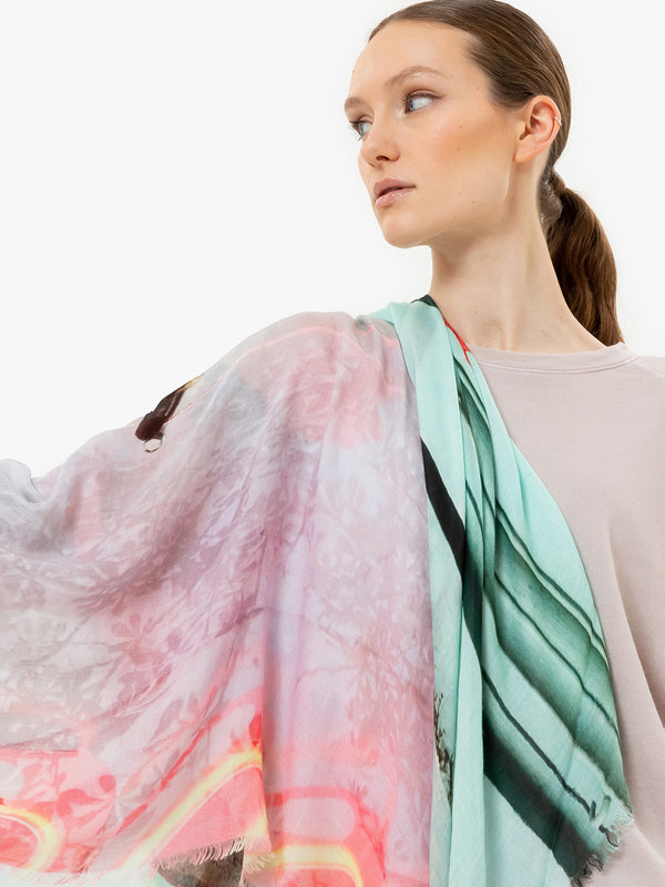 talking walls ela single face - neon poppy