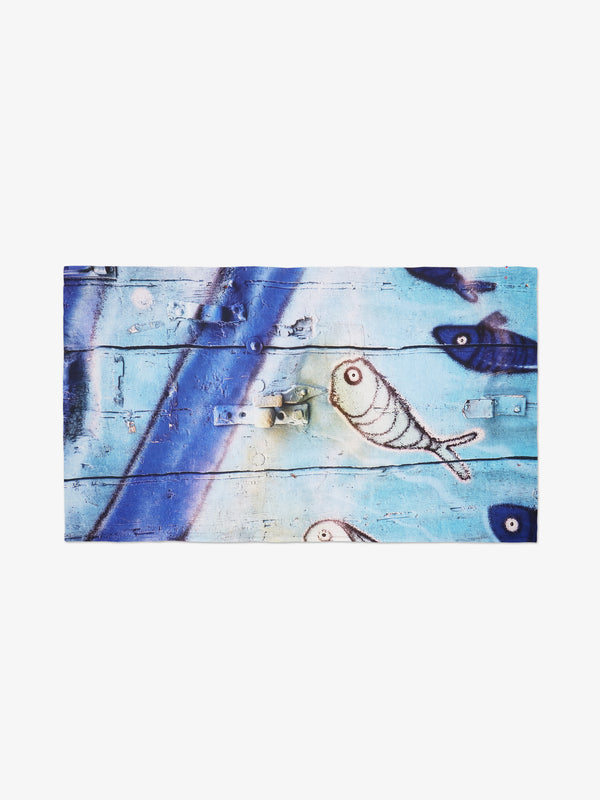 Talking Walls Joy Single Face - Poisson Blue