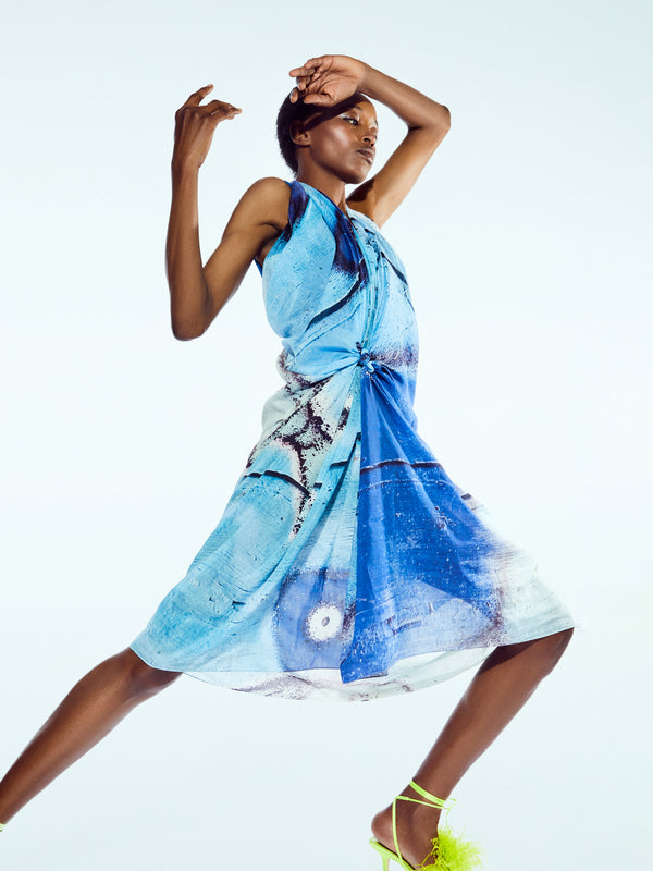 talking walls joy single face - poisson blue