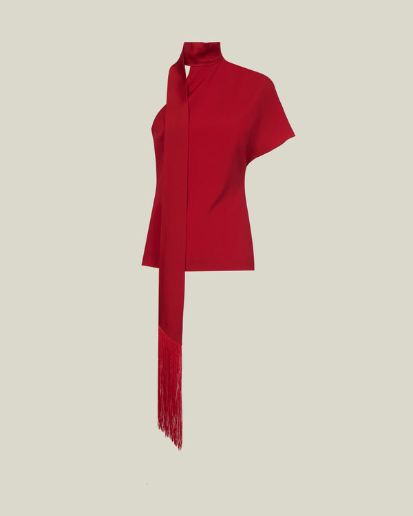 Taller Marmo Absinthe Blouse In Ruby