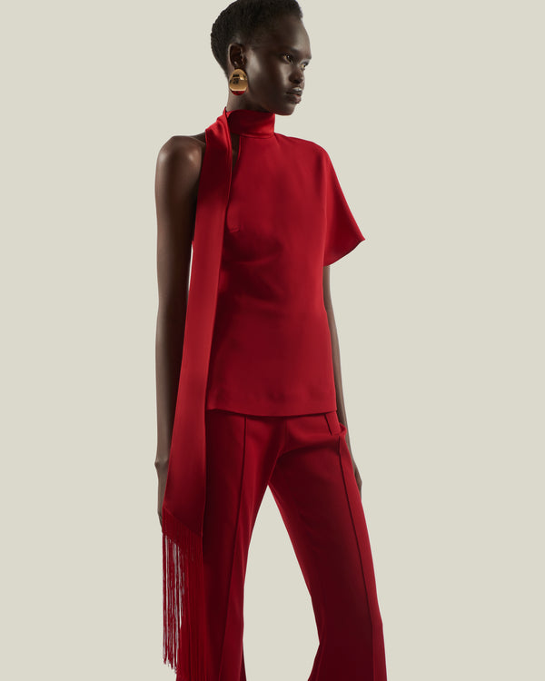 taller marmo Absinthe Blouse in Ruby