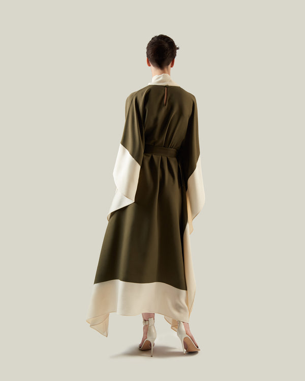 Taller Marmo Adda Kaftan In Forest Green
