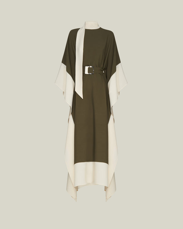 Taller Marmo Adda Kaftan In Forest Green