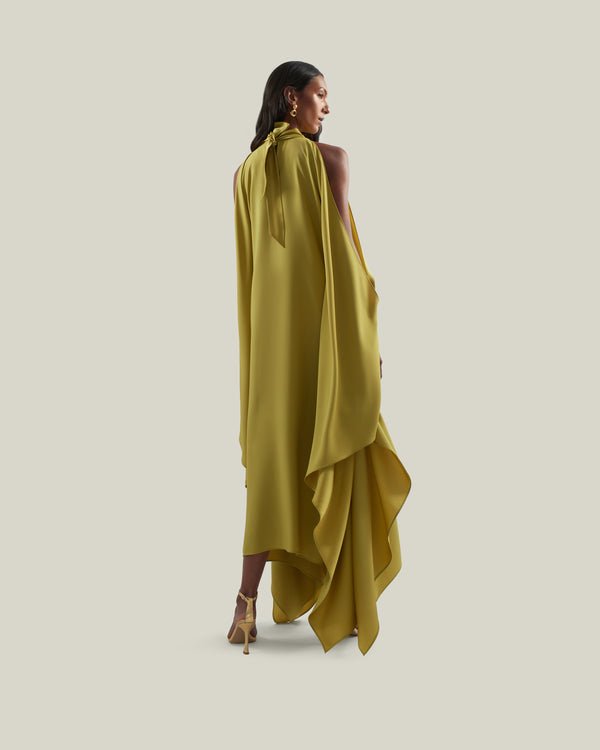 Taller Marmo Aga Kaftan In Gold Kiwi