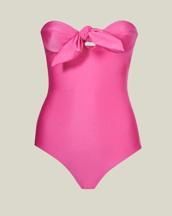 Taller Marmo Alligator Swimsuit In Orchid Pink