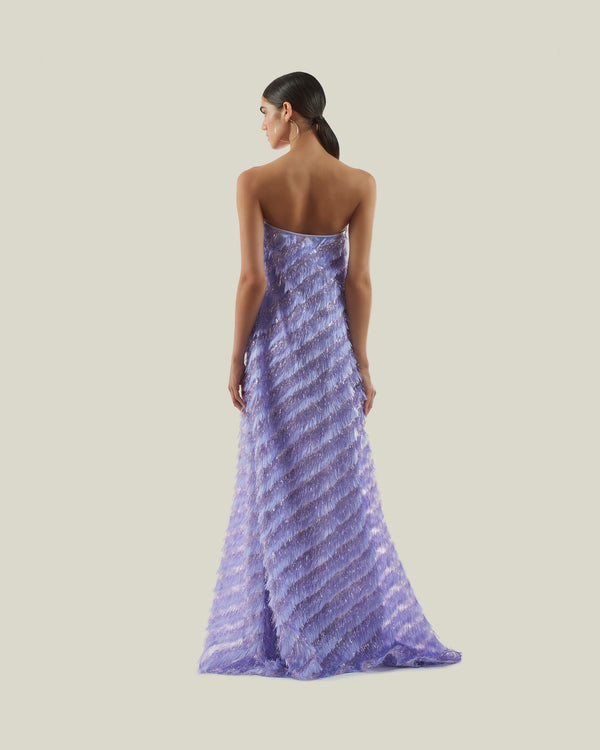 Taller Marmo Anguilla Gown In Lilac